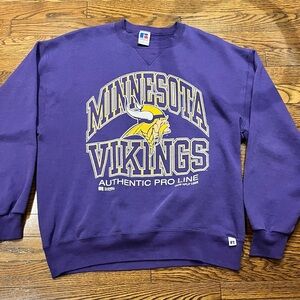 Vintage Minnesota Vikings Russell Athletic 90s Sweatshirt Made in USA